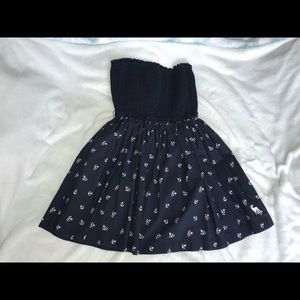 abercrombie&fitch navy blue short dress